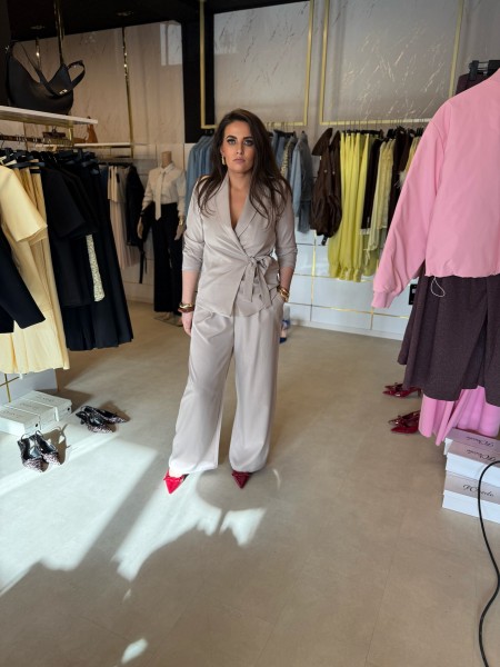 Blazer zum Binden grau One Size