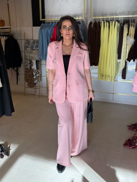Blazer kurzarm rosa