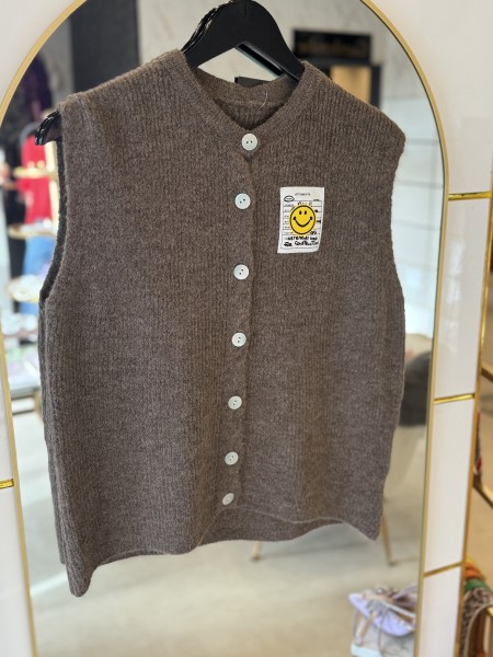 Smile Weste braun One Size