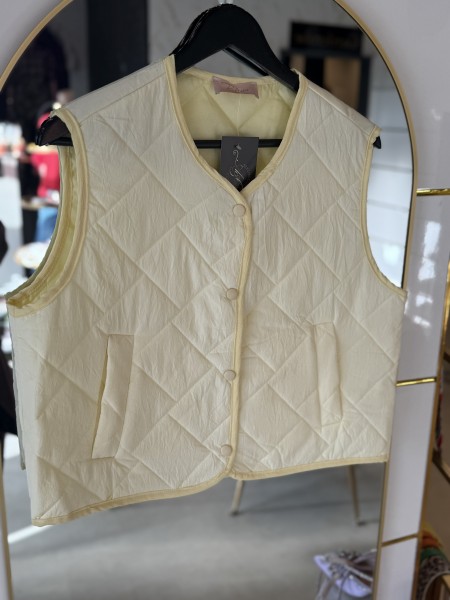 Stepp-Weste gelb One Size