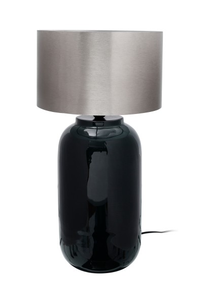 Design Tischlampe Art Deco 725 Dunkelgrün / Silber