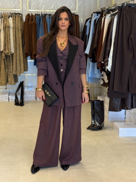 Oversize Blazer bordeaux One Size