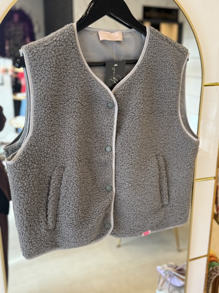 TeddyWeste grau One Size