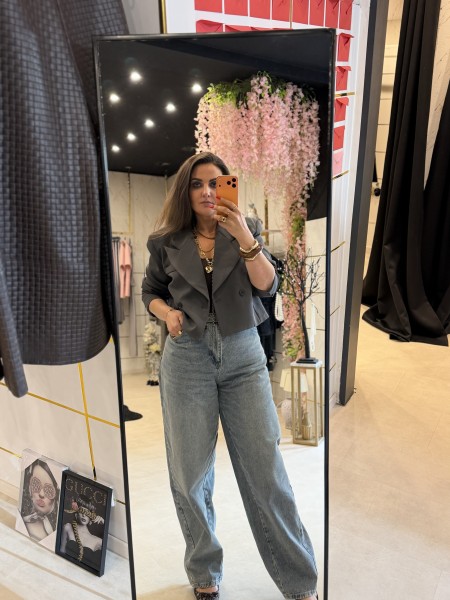 Blazer kurz grau One Size