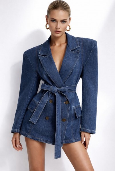 Jeans Jacke blau One Size