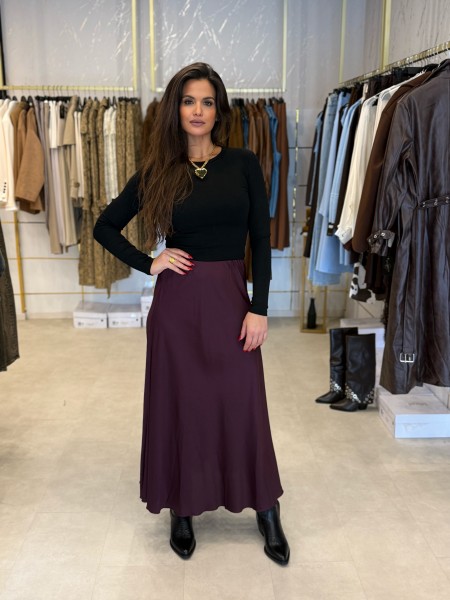 Satin-Rock bordeaux One Size